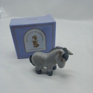 Vintage Avon 1986 Heavenly Blessings Nativity Collection Donkey